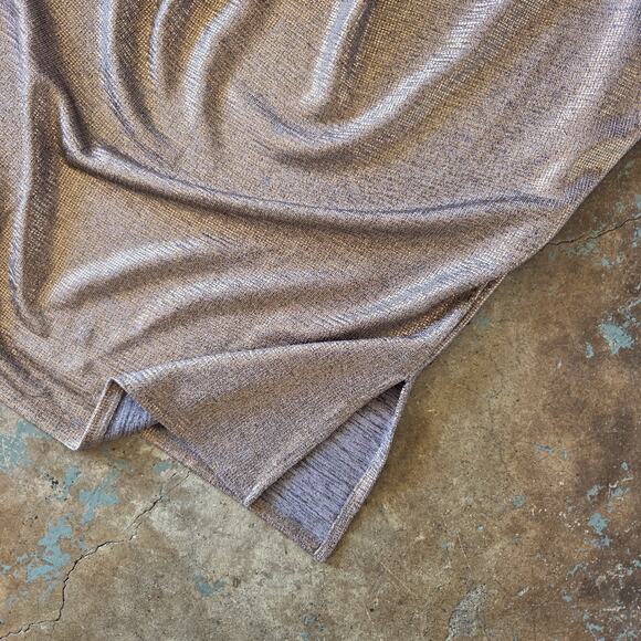 Brochu Walker The Nova Top Size S Bronze Liquid Metallic Cowl Neck Sleeveless - Picture 10 of 12